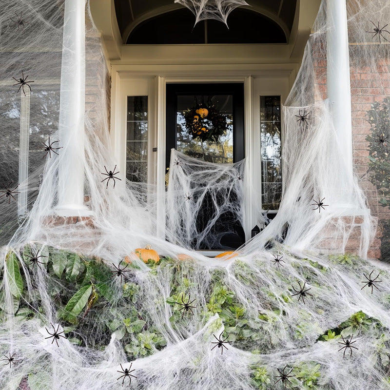 Halloween Decoration Cotton Spider Web Atmosphere Layout Props Ease Works