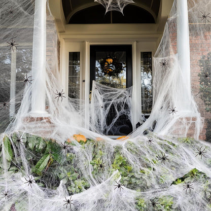 Halloween Decoration Cotton Spider Web Atmosphere Layout Props Ease Works