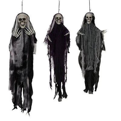 3 Pack Hanging Halloween Skeleton Ghosts Decorations Ease Works