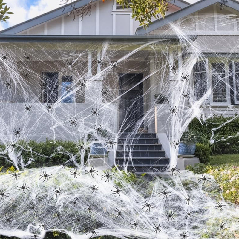 Halloween Decoration Cotton Spider Web Atmosphere Layout Props Ease Works