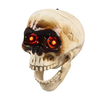 Animated Floating Skeleton Decorations Realistic Halloween Skull Heads Halloween Decorations Scary Sound Spooky Decoration Ease Works