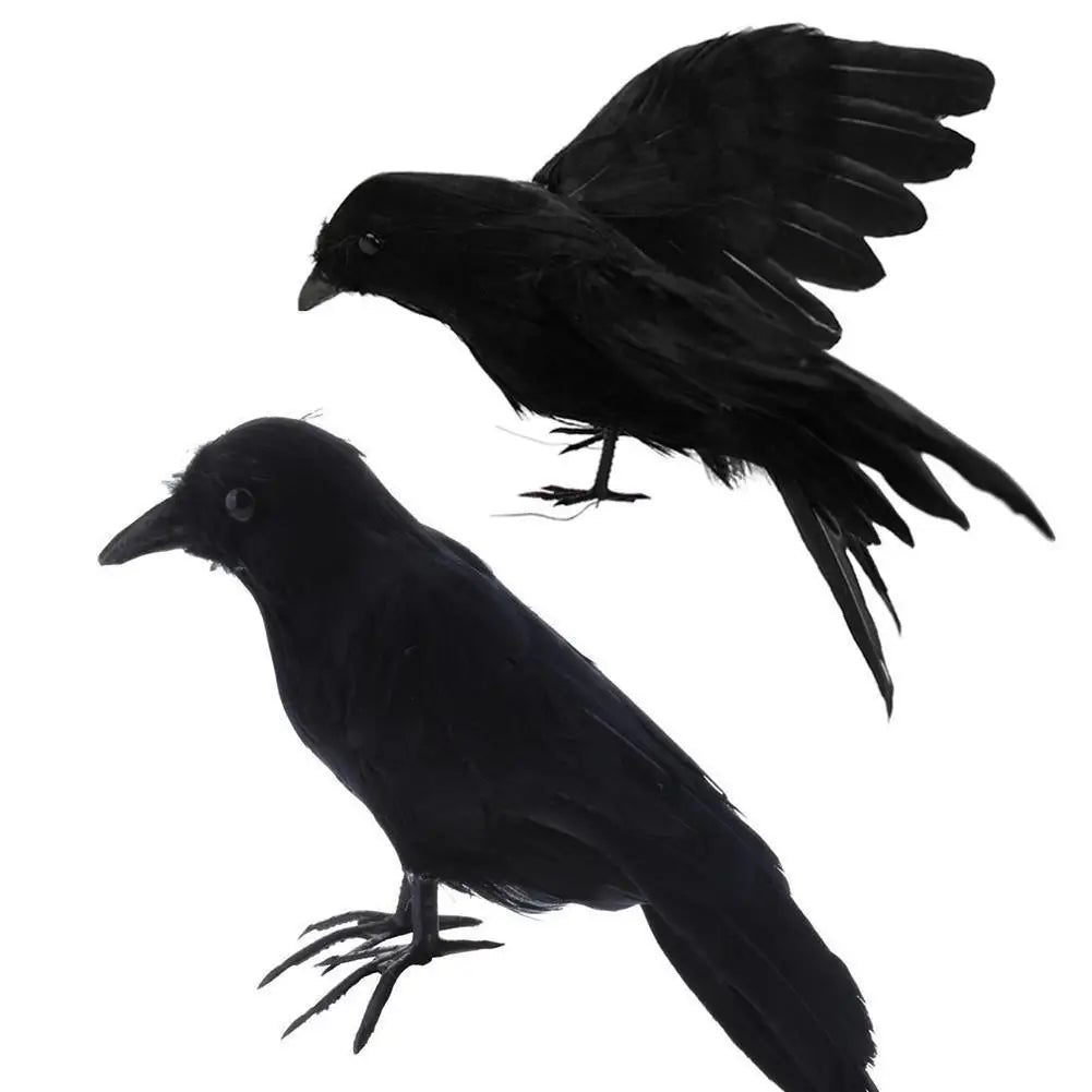 Halloween Decoracion Simulation Black Crow Raven Bird Repellent Pest Control Pigeon Repellent Event Party Bar Decoration Ease Works