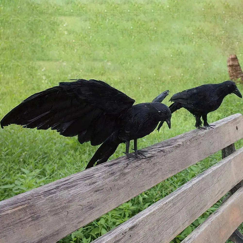 Halloween Decoracion Simulation Black Crow Raven Bird Repellent Pest Control Pigeon Repellent Event Party Bar Decoration Ease Works