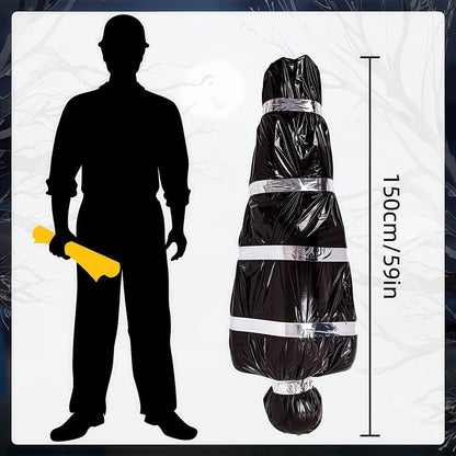 150cm/5ft Hanging Corpse Dead Victim Props, Scary Haunted Creepy House Halloween Decorations, Outdoor Halloween Yard Decorations Ease Works