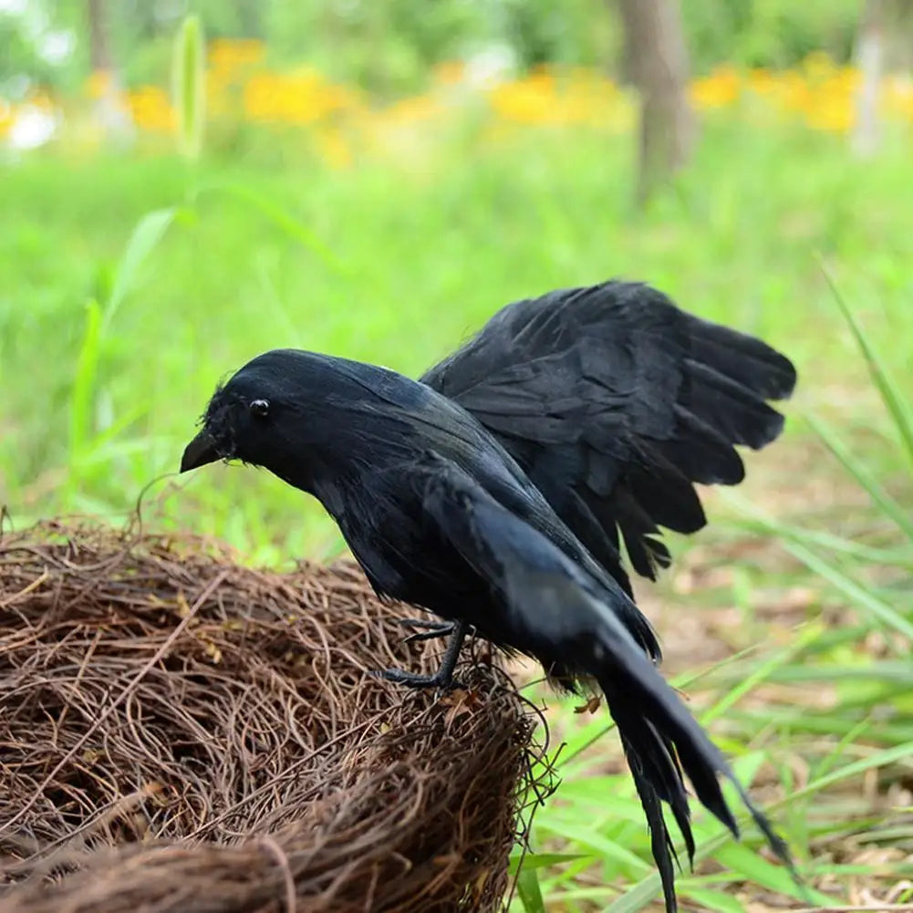 Halloween Decoracion Simulation Black Crow Raven Bird Repellent Pest Control Pigeon Repellent Event Party Bar Decoration Ease Works