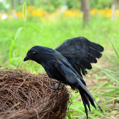 Halloween Decoracion Simulation Black Crow Raven Bird Repellent Pest Control Pigeon Repellent Event Party Bar Decoration Ease Works