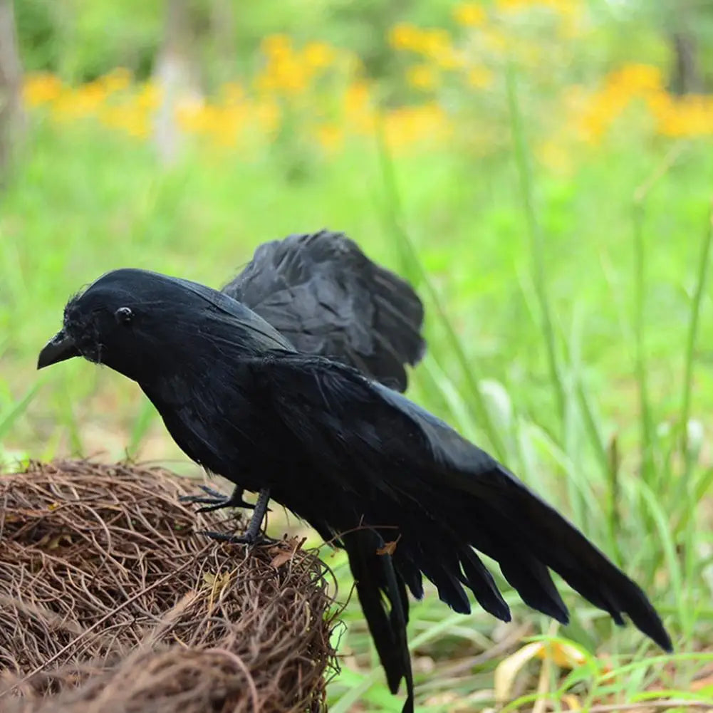 Halloween Decoracion Simulation Black Crow Raven Bird Repellent Pest Control Pigeon Repellent Event Party Bar Decoration Ease Works