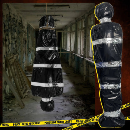 150cm/5ft Hanging Corpse Dead Victim Props, Scary Haunted Creepy House Halloween Decorations, Outdoor Halloween Yard Decorations Ease Works