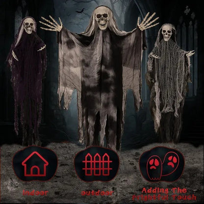 3 Pack Hanging Halloween Skeleton Ghosts Decorations Ease Works